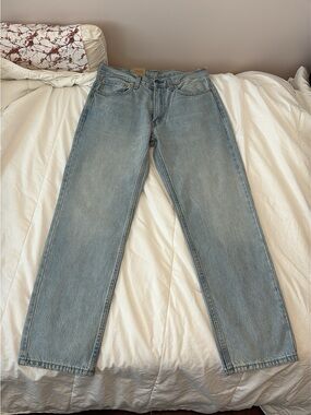Levis Light Blue Men's Straight-Leg Jeans